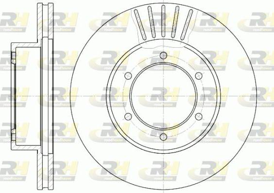 Roadhouse 6501.10 - Тормозной диск autospares.lv