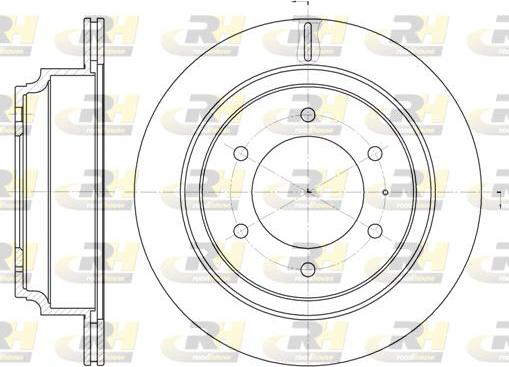 Roadhouse 6515.10 - Тормозной диск autospares.lv