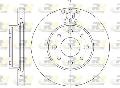 Roadhouse 6517.10 - Тормозной диск autospares.lv