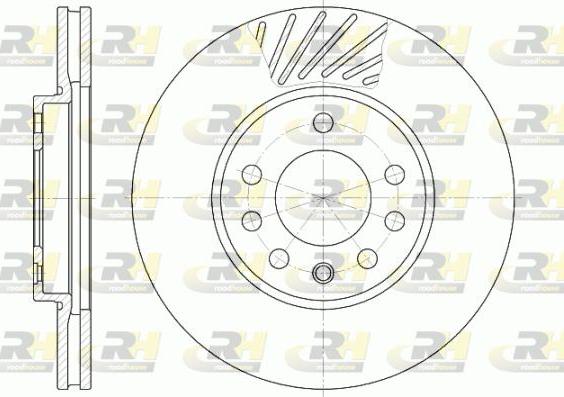 Roadhouse 6584.10 - Тормозной диск autospares.lv