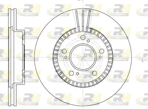 Roadhouse 6586.10 - Тормозной диск autospares.lv