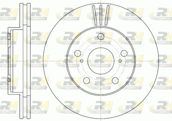 Roadhouse 6580.10 - Тормозной диск autospares.lv