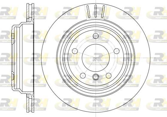 Roadhouse 6588.10 - Тормозной диск autospares.lv