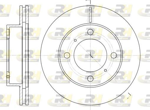 Roadhouse 6539.10 - Тормозной диск autospares.lv