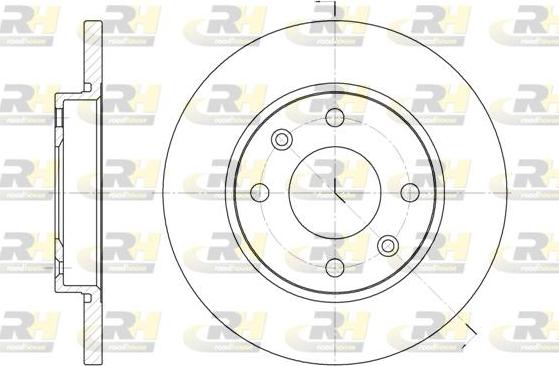 Roadhouse 6535.00 - Тормозной диск autospares.lv