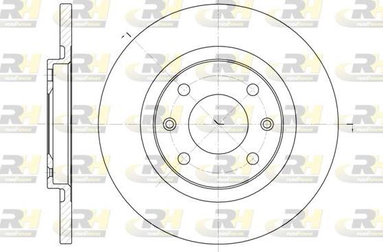 Roadhouse 6536.00 - Тормозной диск autospares.lv