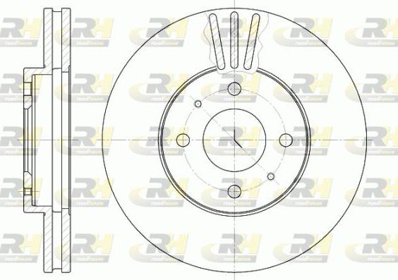 Roadhouse 6530.10 - Тормозной диск autospares.lv