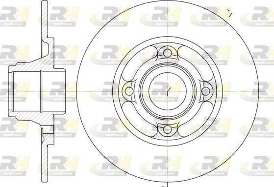 Roadhouse 6537.00 - Тормозной диск autospares.lv