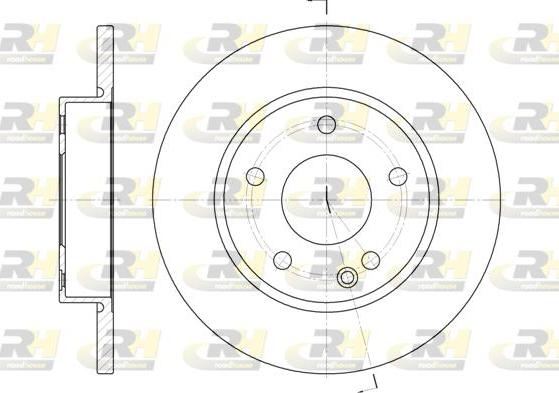 Roadhouse 6526.00 - Тормозной диск autospares.lv