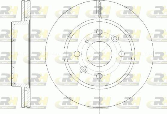 Roadhouse 6523.10 - Тормозной диск autospares.lv