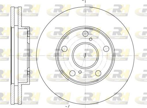 Roadhouse 6571.10 - Тормозной диск autospares.lv