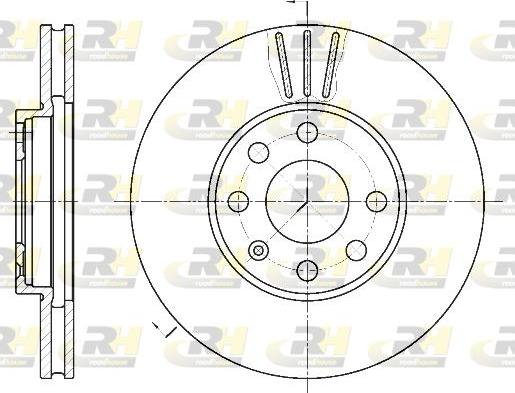 Roadhouse 6572.10 - Тормозной диск autospares.lv