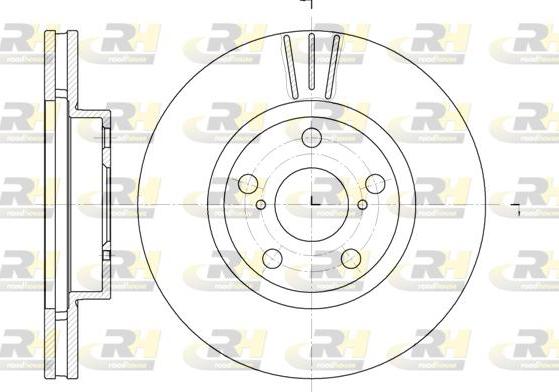 Roadhouse 6577.10 - Тормозной диск autospares.lv