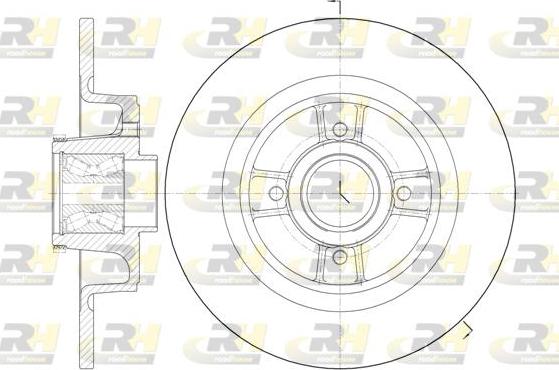 Roadhouse 6698.20 - Тормозной диск autospares.lv