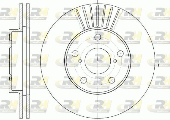 Roadhouse 6640.10 - Тормозной диск autospares.lv