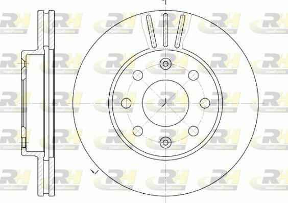 Roadhouse 6655.10 - Тормозной диск autospares.lv