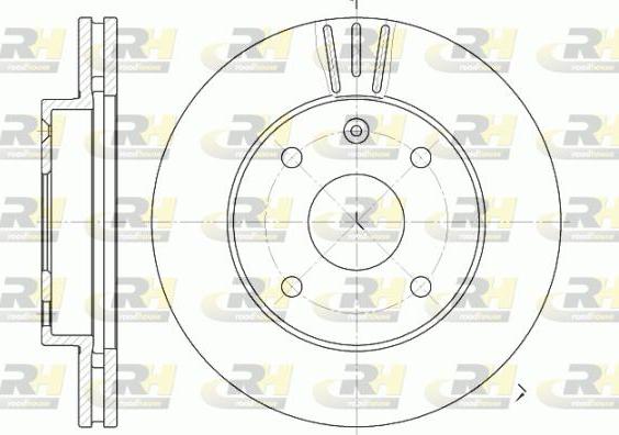 Roadhouse 6656.10 - Тормозной диск autospares.lv