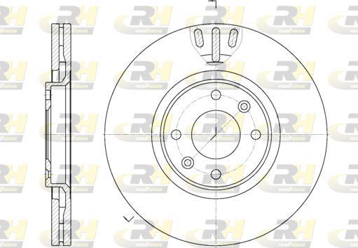 Roadhouse 6657.10 - Тормозной диск autospares.lv