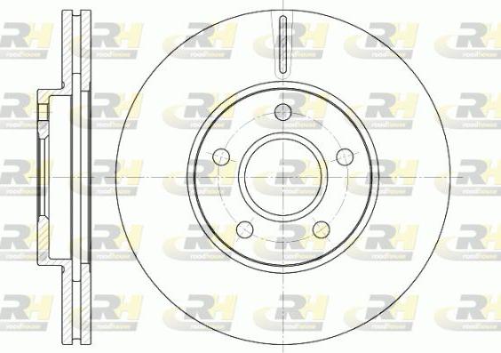 Roadhouse 6662.10 - Тормозной диск autospares.lv