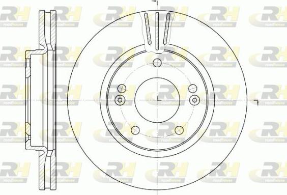 Roadhouse 6667.10 - Тормозной диск autospares.lv