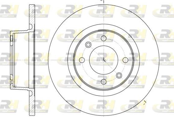 Roadhouse 6605.00 - Тормозной диск autospares.lv