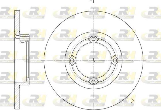 Roadhouse 6606.00 - Тормозной диск autospares.lv