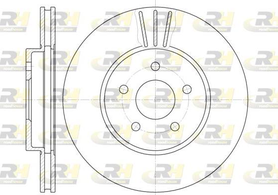 Roadhouse 6607.10 - Тормозной диск autospares.lv