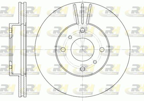 Roadhouse 6610.10 - Тормозной диск autospares.lv