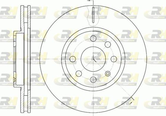 Roadhouse 6611.10 - Тормозной диск autospares.lv