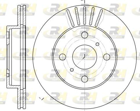 Roadhouse 6618.10 - Тормозной диск autospares.lv