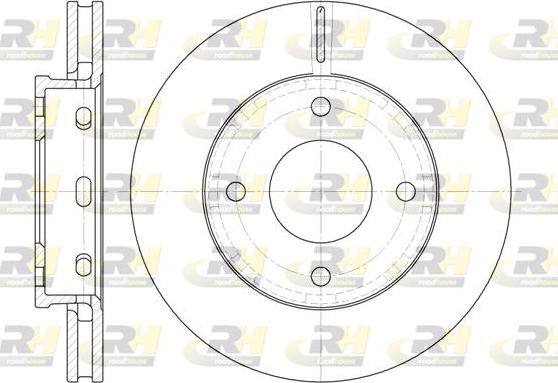 Roadhouse 6680.10 - Тормозной диск autospares.lv