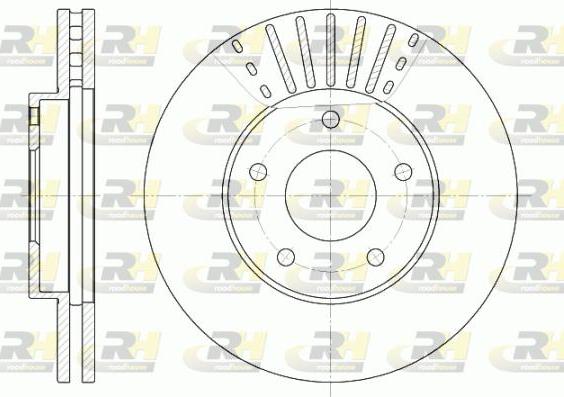 Roadhouse 6681.10 - Тормозной диск autospares.lv