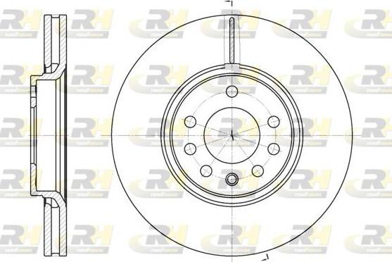 Roadhouse 6687.10 - Тормозной диск autospares.lv