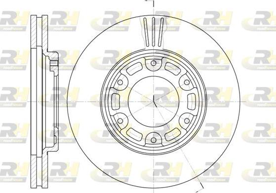 Roadhouse 6634.10 - Тормозной диск autospares.lv