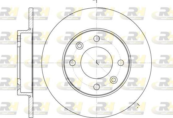 Roadhouse 6630.00 - Тормозной диск autospares.lv