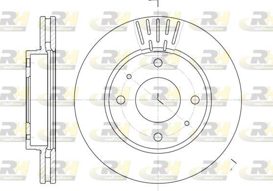 Roadhouse 6633.10 - Тормозной диск autospares.lv