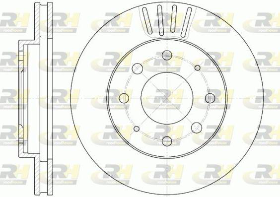 Roadhouse 6625.10 - Тормозной диск autospares.lv