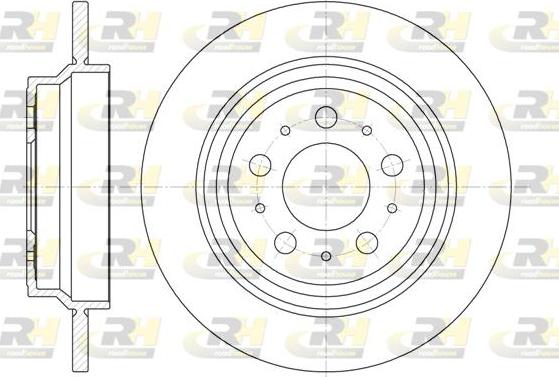 Roadhouse 6620.00 - Тормозной диск autospares.lv