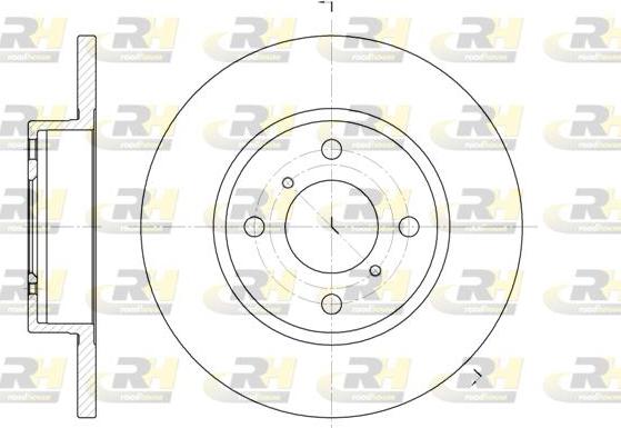 Roadhouse 6621.00 - Тормозной диск autospares.lv