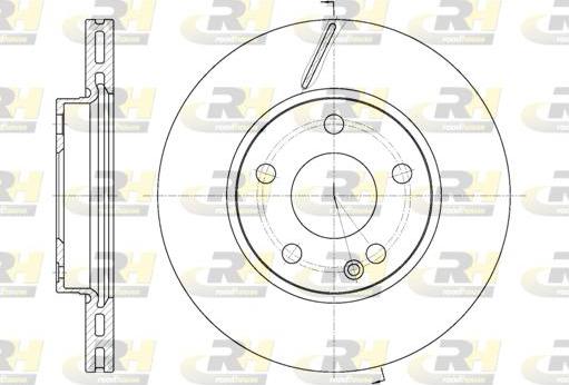 Roadhouse 6675.10 - Тормозной диск autospares.lv