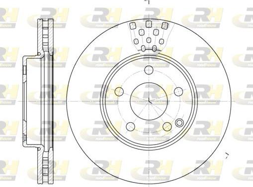 Roadhouse 6676.10 - Тормозной диск autospares.lv