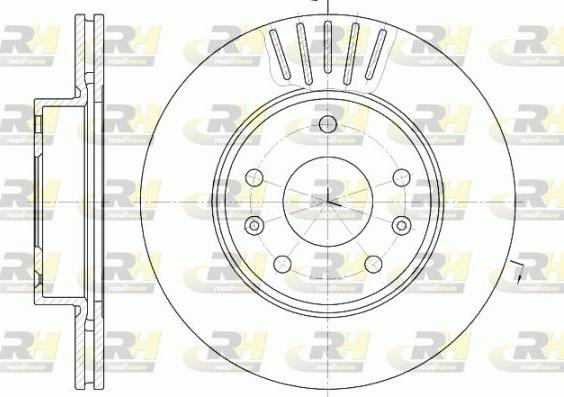 Roadhouse 6670.10 - Тормозной диск autospares.lv