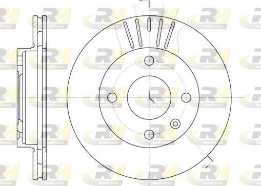 Roadhouse 6096.10 - Тормозной диск autospares.lv