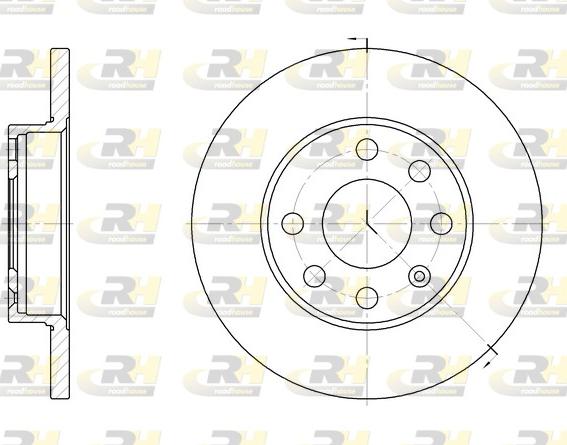 Roadhouse 6059.00 - Тормозной диск autospares.lv