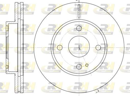 Roadhouse 6056.10 - Тормозной диск autospares.lv