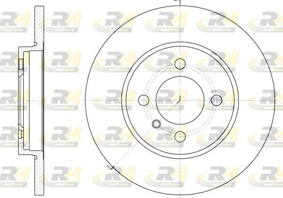 Roadhouse 6058.00 - Тормозной диск autospares.lv