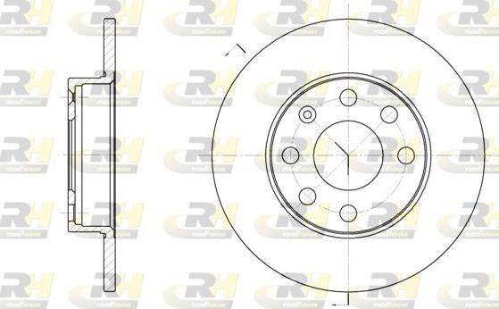 Roadhouse 6057.00 - Тормозной диск autospares.lv