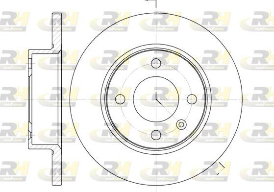 Roadhouse 6060.00 - Тормозной диск autospares.lv