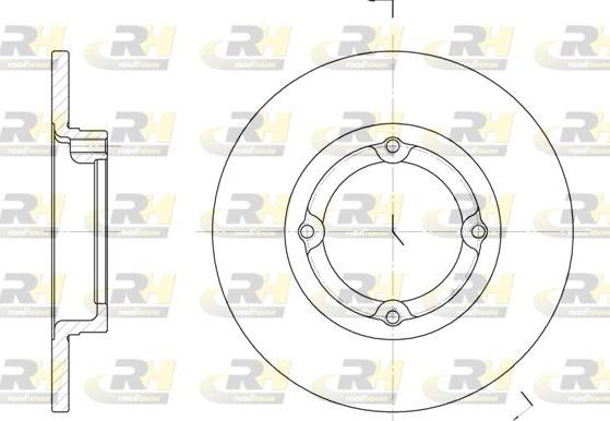 Roadhouse 6014.00 - Тормозной диск autospares.lv