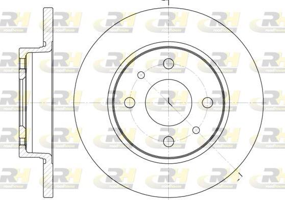 Roadhouse 6089.00 - Тормозной диск autospares.lv